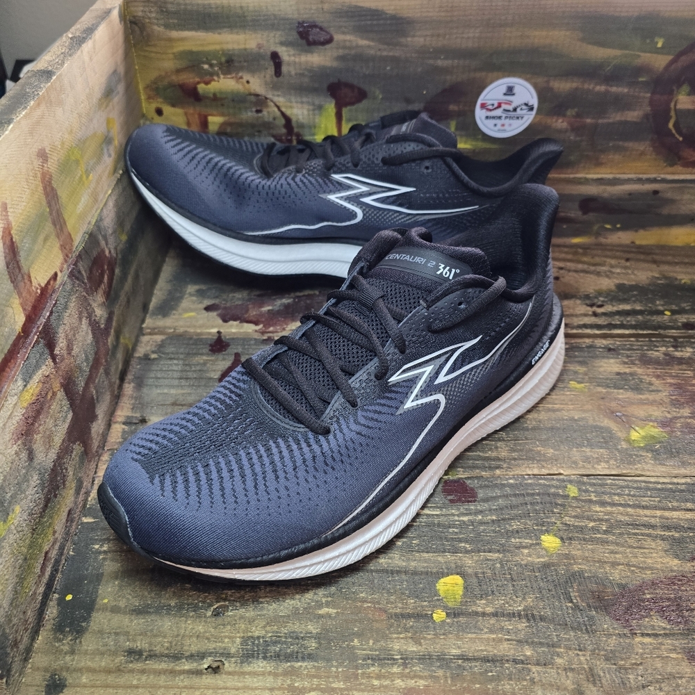 361 Degrees Running Shoe Men sz 13 Centauri 2 Black White Comfort Sneakers‎ New